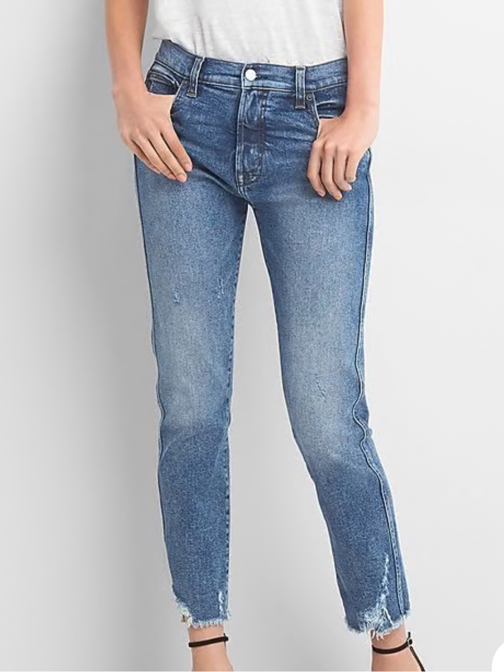 Gap High Rise Slim Straight Jeans